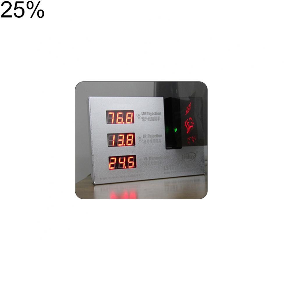 Zwarte Auto Window Tint Film Glas Auto Sticker Huis Commerciële Zonne Bescherming Raamfolies: twenty five percent