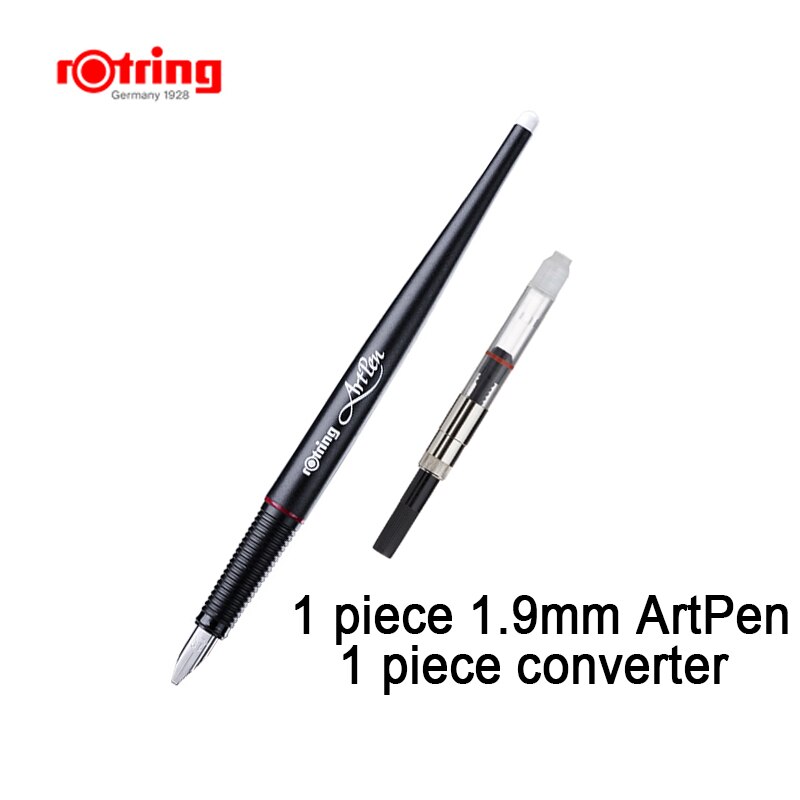 rotring Art Pen Sketch Fountain Pen drawing EF/ F/M/ B/1.1mm/1.5mm/1.9mm/2.3mm 1 Piece: 1.9mm and converter
