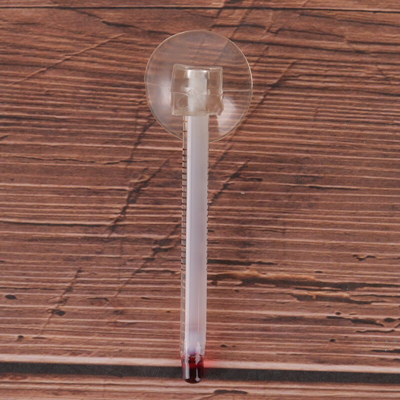 Glass Meter Aquarium Fish Tank Glass Water Temperature Thermometer with Nice Suction Cup 1pcs