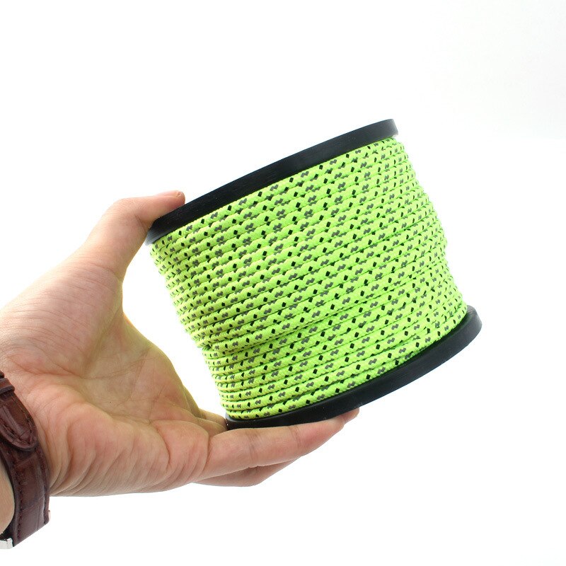 20/50M Reflective Tent Rope Guylines Nylon Tent Line Cuy Line Cord Rescue Umbrella Paracord Rope Camping Hiking Tent Accessories: 50M 4MM