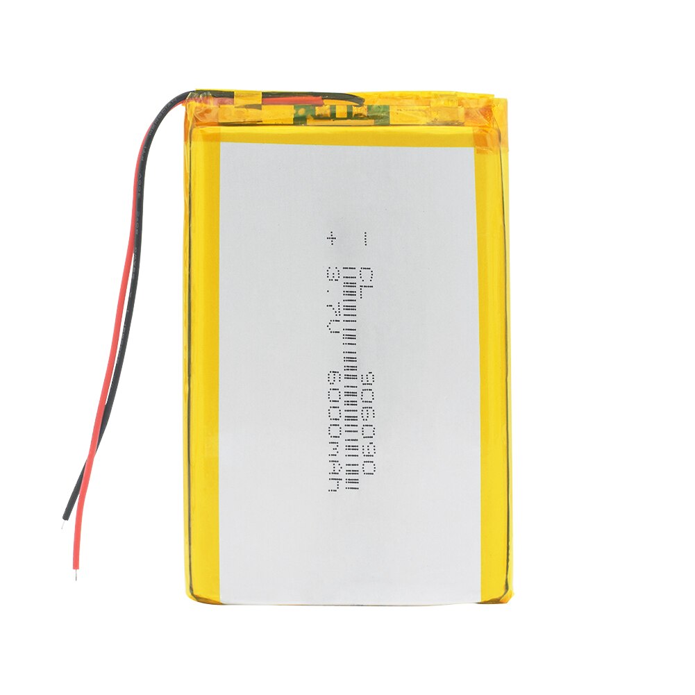 1/2/4pcs 3.7V 8000mAh Li-Po Rechargeable Battery 7566121 For Tablet DVD MID GPS, tablet, Vehicle Traveling Data recorder, E-book