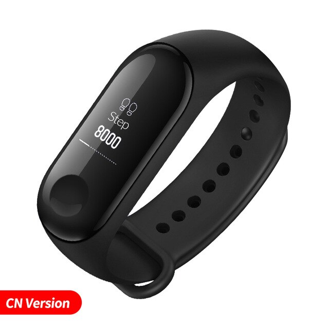 Originale Xiaomi Mi banda 3 Monitor di Frequenza Cardiaca di Bluetooth 4.2 Xaomi di Sport Intelligente Braccialetto OLED Miband 3 Smartband: CN Version