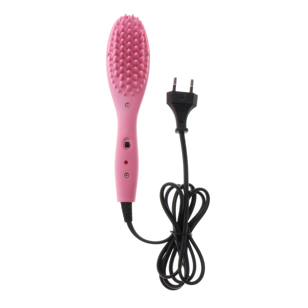 ABS électrique défrisant les cheveux brosse chauffante démêler peigne Anti-brûlure