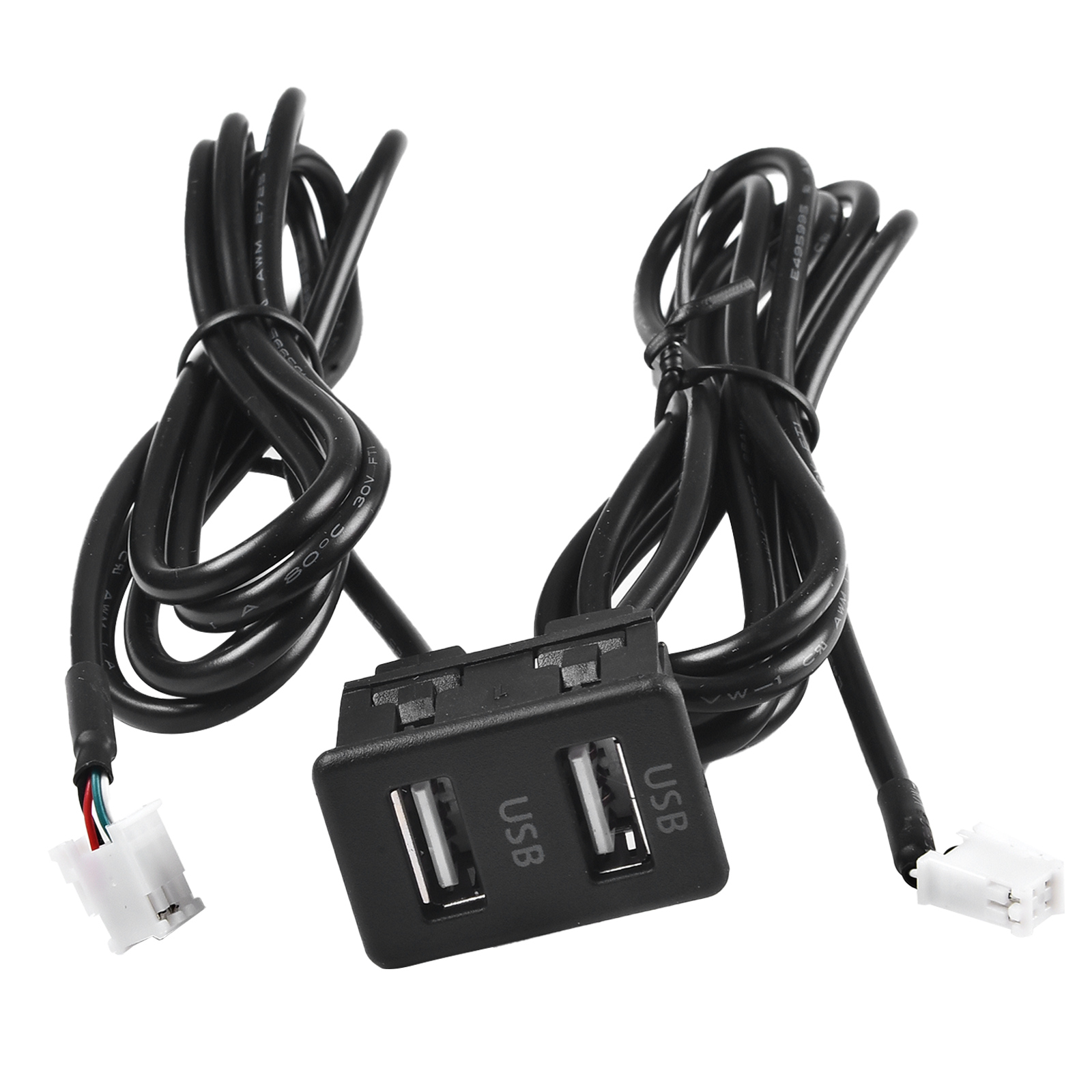 Soporte para salpicadero de coche, adaptador de Cable de extensión de interfaz de Panel de puerto USB tipo C Dual de 4, 6 pines para bicicletas automotrices y barcos: Default Title