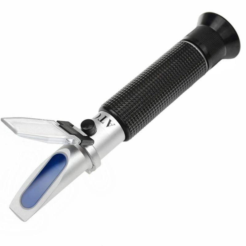 Salinity Refractometer For Seawater And Marine Fishkeeping Aquarium 0-100 Ppt With Automatic Temperature Compensation: Default Title