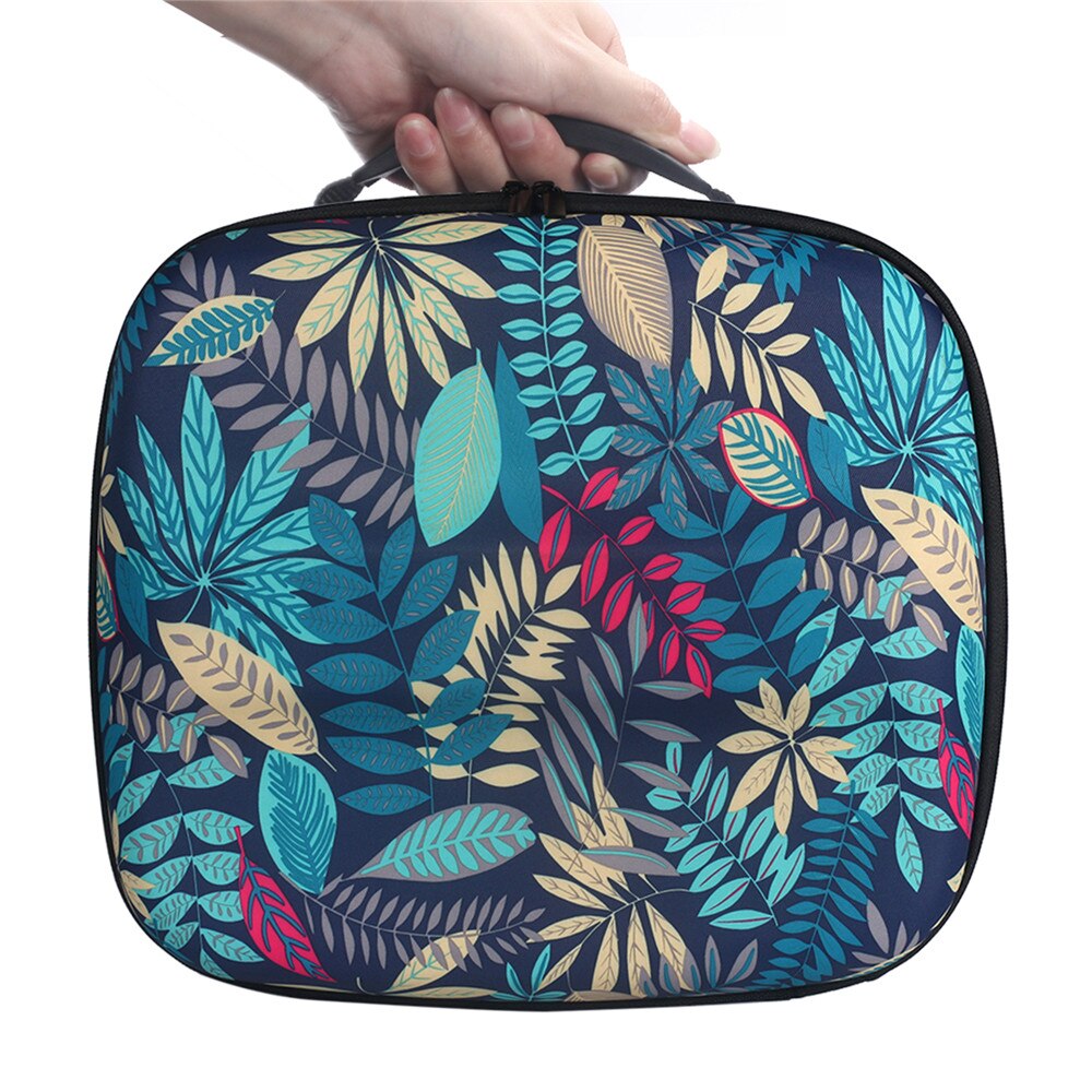 Sac de rangement dur Portable EVA pour Cricut presse facile 2 accessoires de Machine de presse à mallette de voyage valise sac à main: 12x10 inch Floral