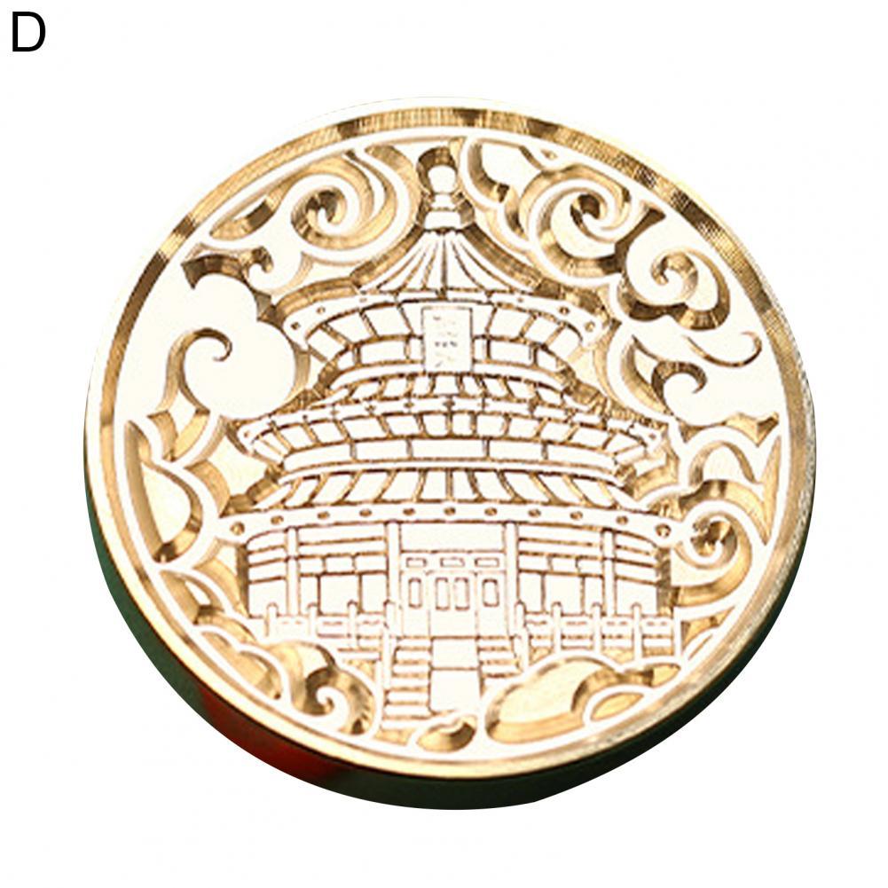 Tête de tampon d&#39;étanchéité en cire, signature élégante, Style chinois, largement utilisé:  D