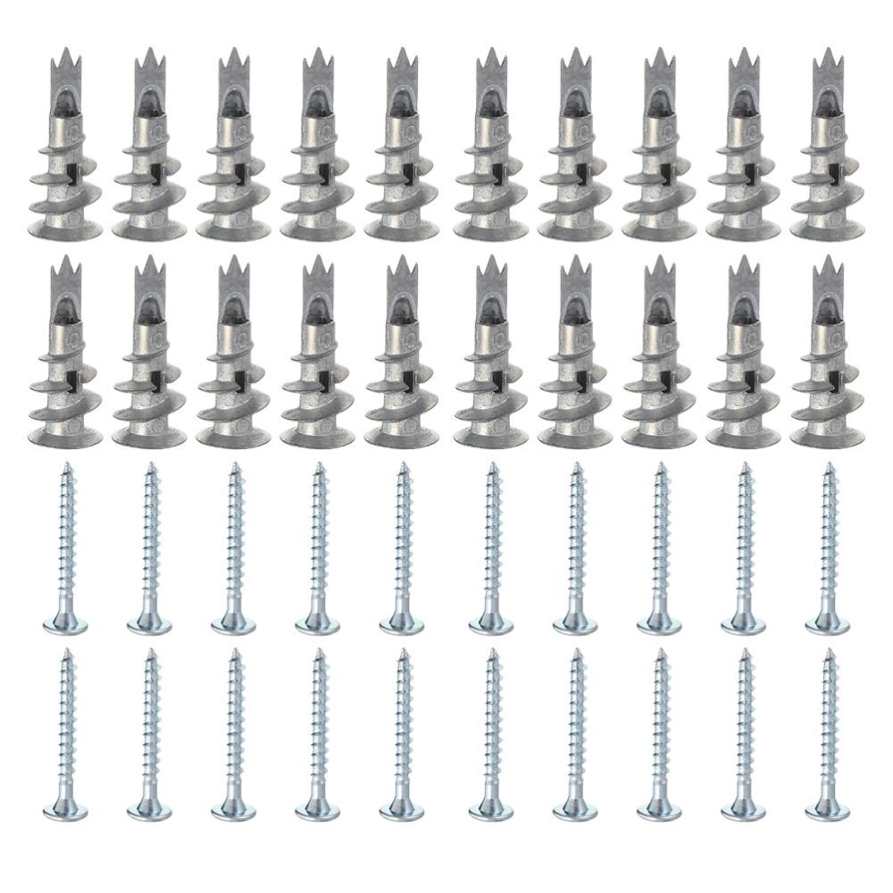 100 Pcs Screws Useful Practical Plasterboard Fixings Drywall Anchors Anchor Screws for Home