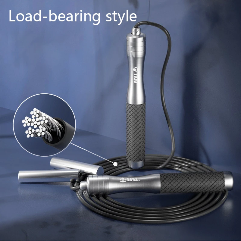 Sjippetov uden vægtbæring fedtforbrænding fitness vægttabsøvelse voksen studerende stålreb: Militærgrøn