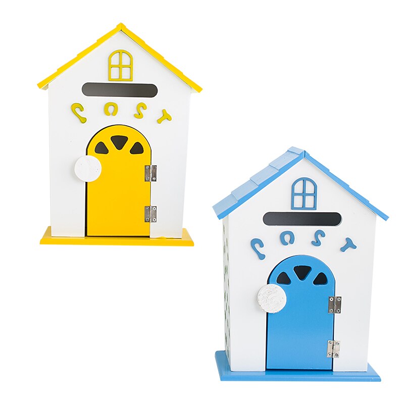 Wall-mounted mailbox garden mailbox post box barrel newspaper mailbox home balcony garden decoration letter box outdoor WF928101