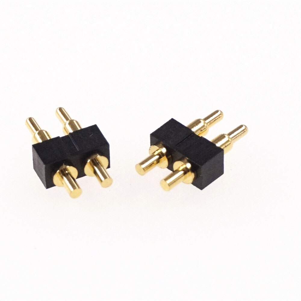 5 pcs SMD DIP Pogo pin connector Pogopin Battery Spring Loaded Contact Test Probe Power Charge Header Pins 2.54 Grid 7.0mm High: 1x2 Pin DIP
