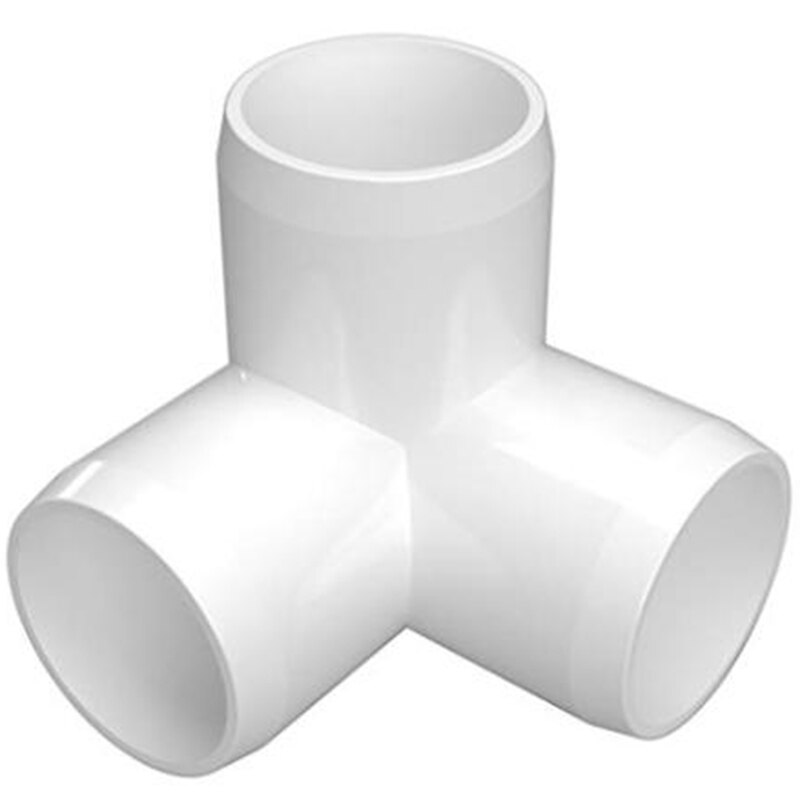 12 Pcs Tee PVC Elbow-Build Heavy Duty PVC Furniture DIY Pipe Furniture Fittings PVC Elbow Fittings 1inch: Default Title