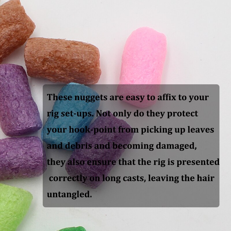 1 Bag Carp Fishing Accessories Foam PVA Nuggets for Carp Rig Hair Chod Ronnie Rig Fishing Tackle