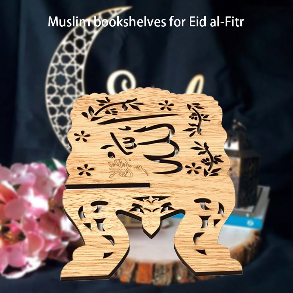Chaude en bois Eid al-fitr islamique livre étagère Bible cadre Kuran coran coran saint livre support de support Rehal islamique décoration de la maison