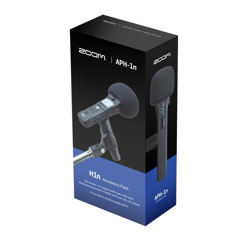 Zoom APH1n APH-1n Pack d'accessoires pour ZOOM H1n enregistreur pratique support de trépied réglable adaptateur de pince micro