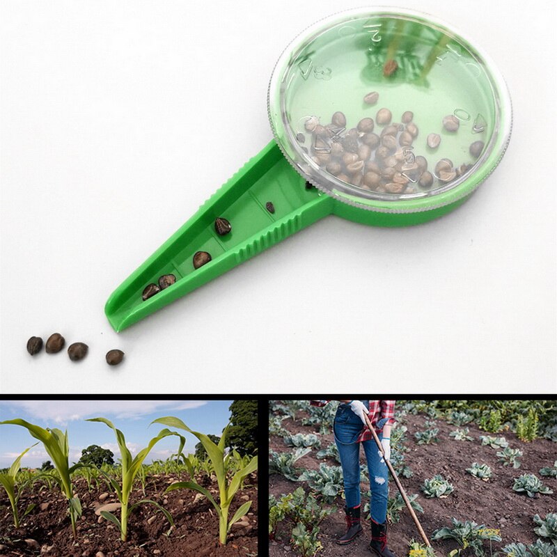 2Pcs 5-Speed Adjustable Seed Planter Sower Seed Spreaders Planter Garden Tool Durable Plastic Construction