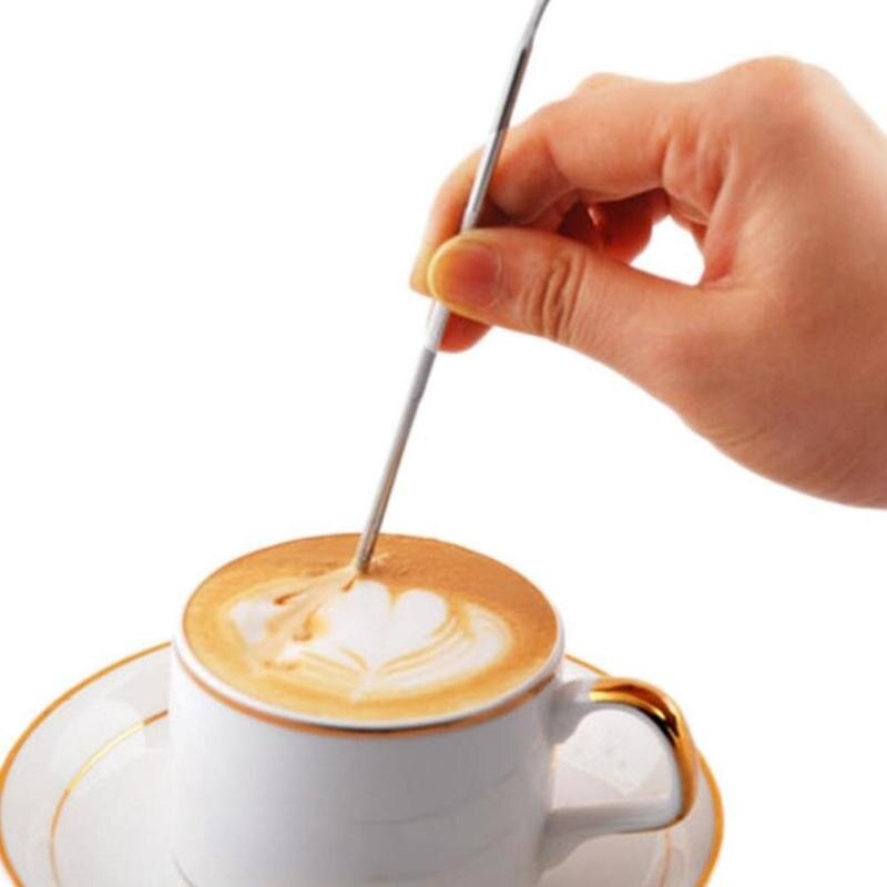 1pc kawy sztuki igły Barista cappuccino Espresso kawy dekorowanie Latte Sztuka długopis igły kreatywny fantazyjne Cofe narzędzia