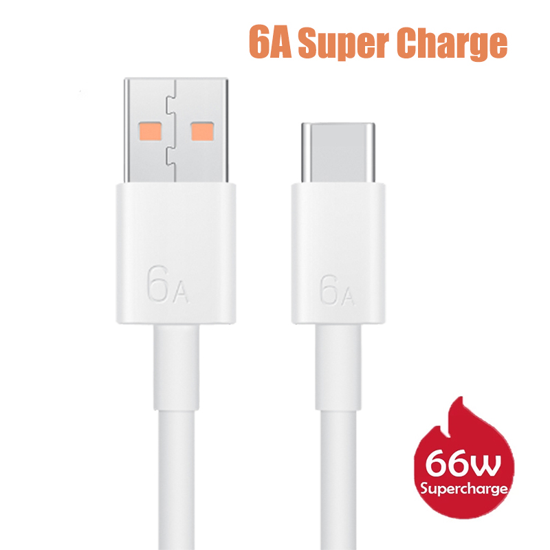 Originele Huawei Nova 8 Se 66W Super Lader 6A Supercharge Type C Usb Kabel Voor Nova 7 Mate 20 30 40 P30 P40 Pro Honor 30 30S: 2m