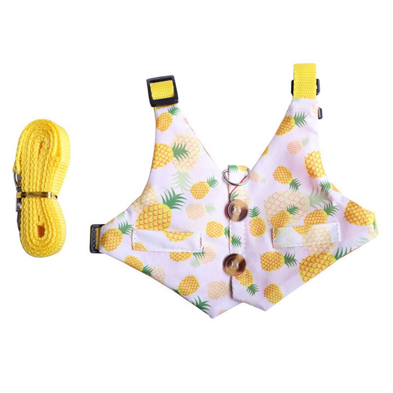 Rabbits Pet Vest with Pulling Rope Vest Convenient Rabbit Chest Back Safety Pet Harness Breathable Adjustable Pet Supplies: yellow / M