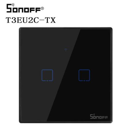 Sonoff tx  t2 t3 eu 1 2 3 -fach smart-wlan-schalter, kabelloser rf-wandschalter mit touch-timer, steuerbar über die ewelink-app, kompatibel mit alexa: Sonoff  t3 eu 2c