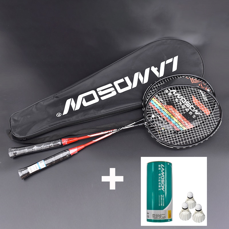 2pcs Badminton Rackets Set Family Double Badminton Game Racquet Light Weight Playing Trainning Badminton Raquette