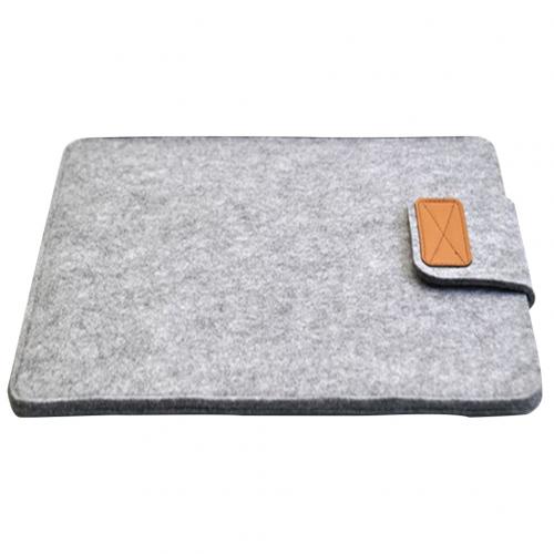 Anti-ridse bærbar taske til apple mac-book air pro retina 11/13/15 beskyttende shell cover filt laptop taske taske cover: 13 tommer grå