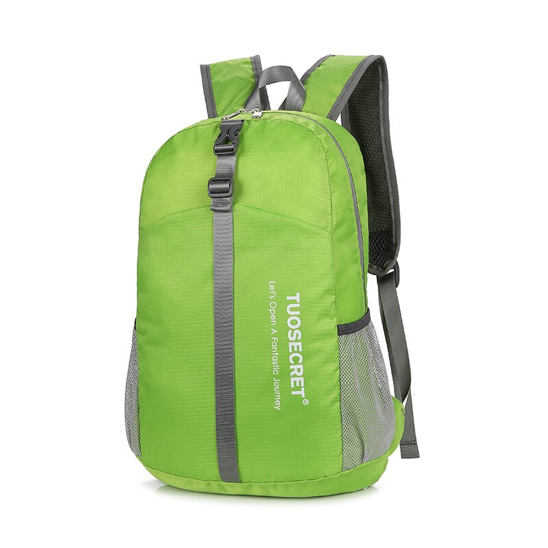 20L Foldable Hiking Camping Backpack Ultralight Portable Travel Bag Daypack Outdoor Waterproof Folding Climbing Cycling Bag: Green
