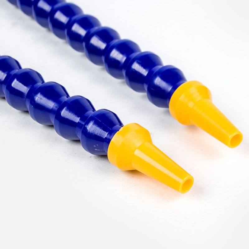 1/4" Flat Nozzle Lathe Cooling Tube Round Nozzle Plastic Flexible Water Oil Coolant Pipes Hoses for CNC Machine