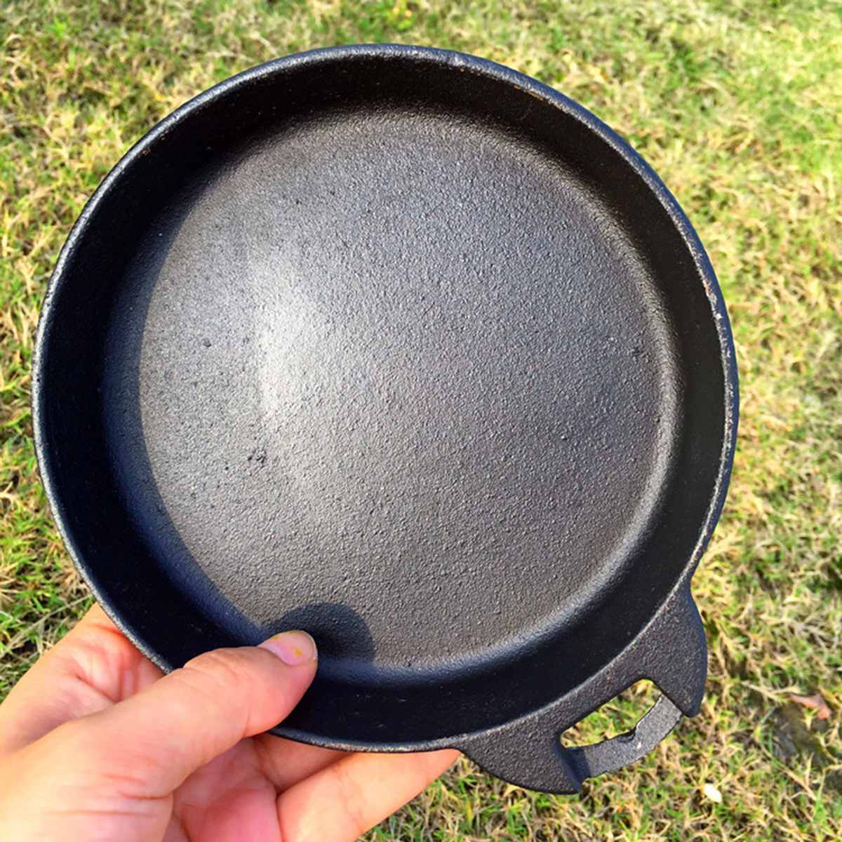 2pc löstagbara stekpannor för stekpanna utomhus järn non-stick campingkokkärl grill spisgryta set med bärbar bärväska