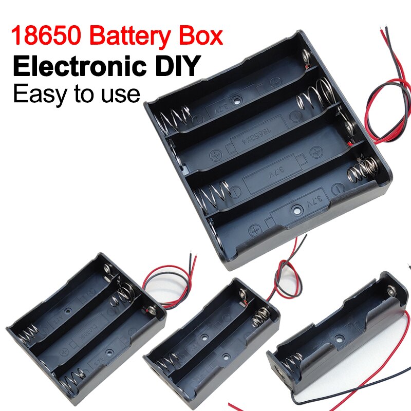 Nowy 18650 Power Bank Cases 1X 2X 3X 4X 18650 pojemnik na baterie schowek Case 1 2 3 4 Slot baterie pojemnik z drut ołowiany