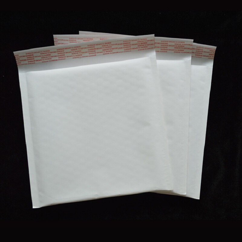 50 teile/los 10 Größe Kleine Größe Weiß Kraft Papier Luft blasiert Umschlag Tasche blasiert Werbungen Aufgefüllte Umschläge 9x1 1cm/11x1 3cm/14x16cm