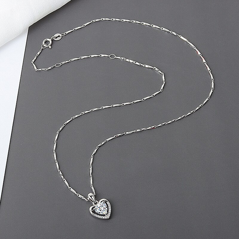 Ensembles de Bijoux de fleurs à la mariage 925 boucles d'oreilles en argent Sterling collier breloques fleur Bijoux femmes collier ensemble Bijoux: 1