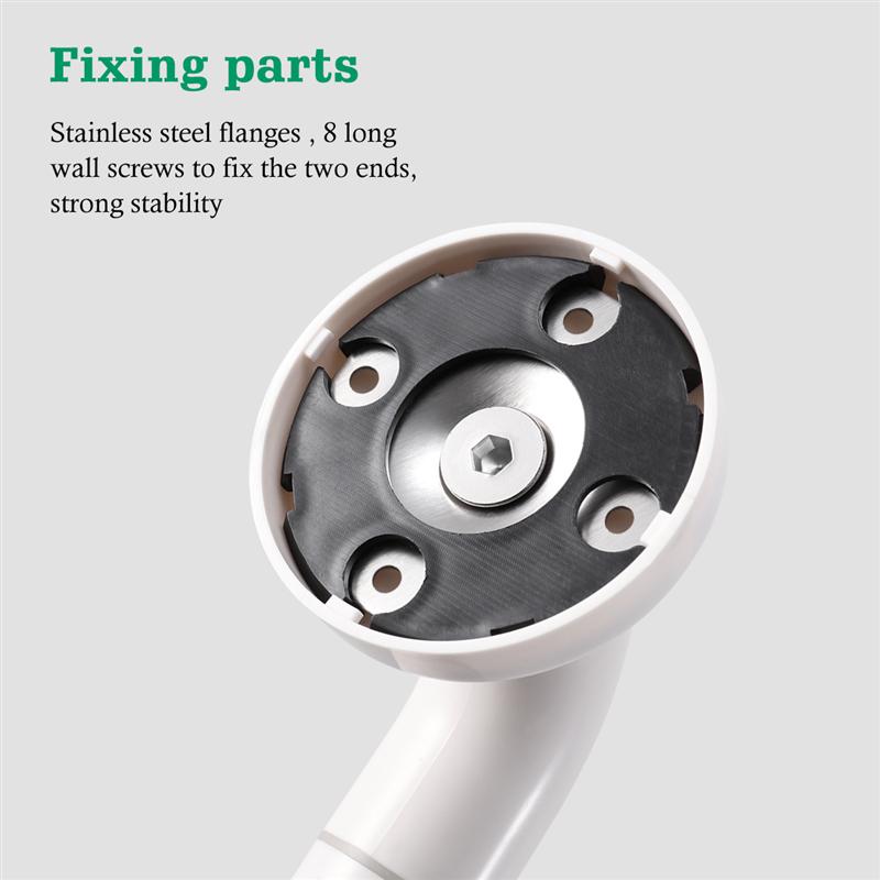 Barra de agarre ROSENICE para pared, barra de manillar de ducha, barra de seguridad, barra de agarre de seguridad, soporte de mano, mango de baño de asistencia Senior (blanco)