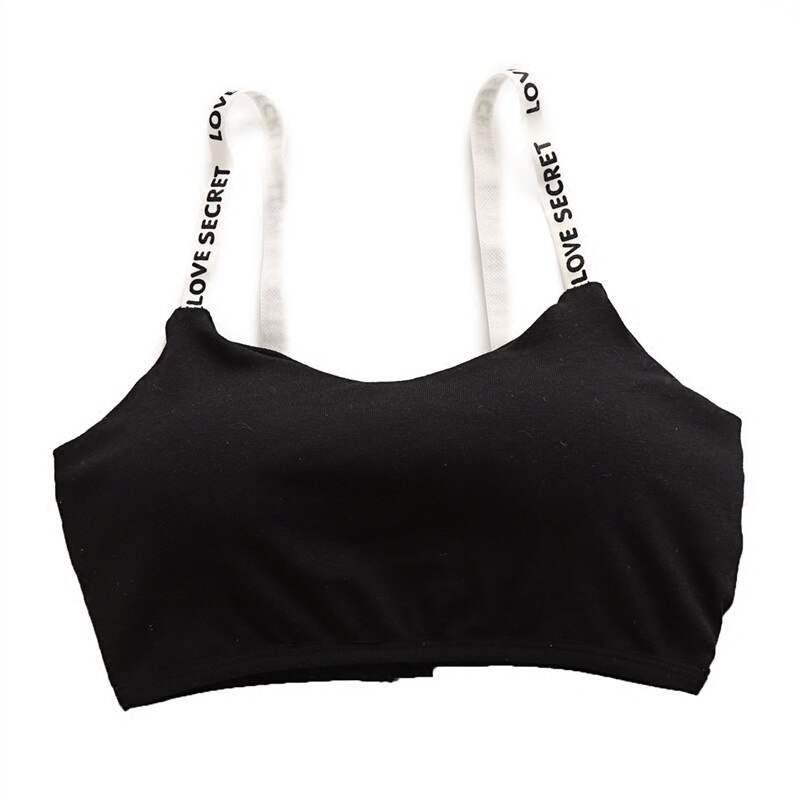 Sexy Seamless Removable Padded Sports Push Up Bra Casual Letter Print Bra Top Fitness Breathable Cotton Women Bra Bralette