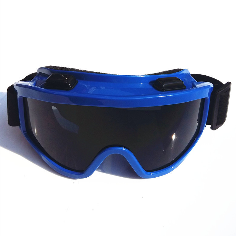 Gafas de esquí UV400 a prueba de viento y polvo, lentes para miopía integradas, gafas para esquiar: Blue black