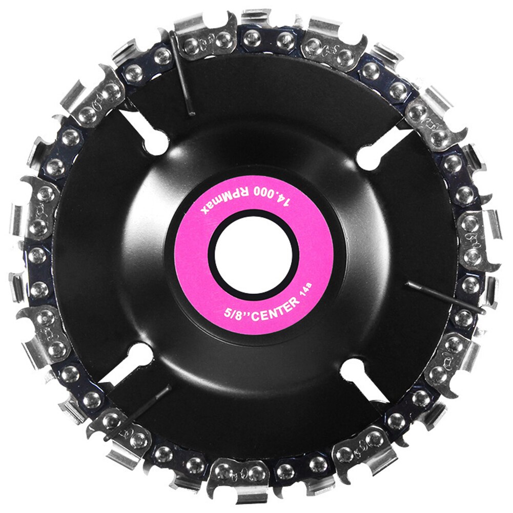 4 Inch 22 Tooth Chain Disc Chainsaw Wheel for Angle Grinders Wood Cutting Tool Discs Carbide Tipped Saw Blade