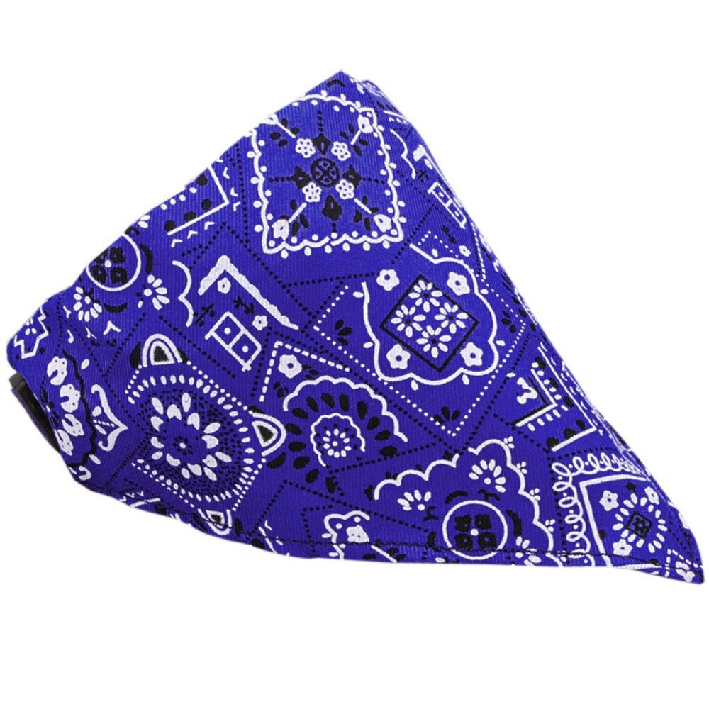 Dog Bandana Christmas Dog Collar Scarf Bib Grooming Accessories Triangular Collars Christmas for Pet Dog Col: S	blue