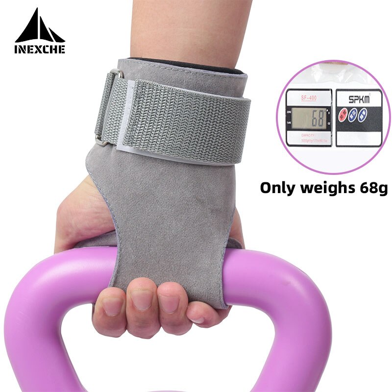 Gants de gymnastique antidérapants en cuir de vache, poignées, coussinets de levage, ceinture de puissance, d&#39;entraînement, Crossfit, gants de Fitness, Protection des paumes