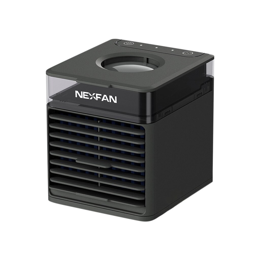 Mini draagbare airconditioner luchtbevochtiger met watertank luchtkoeler usb 3 snelheden koelventilator airconditioning voor thuiskantoor 5v: Zwart