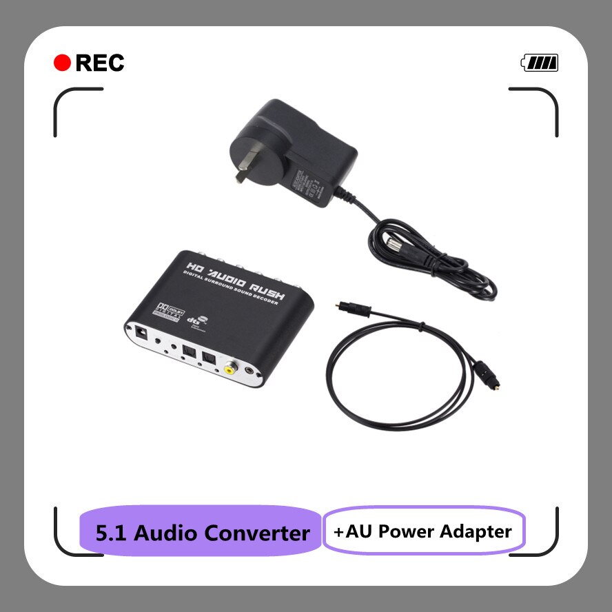 Rensaday eARC converter to RCA, SPDIF, HDMI & 3.5mm - Supports 5.1/7.1