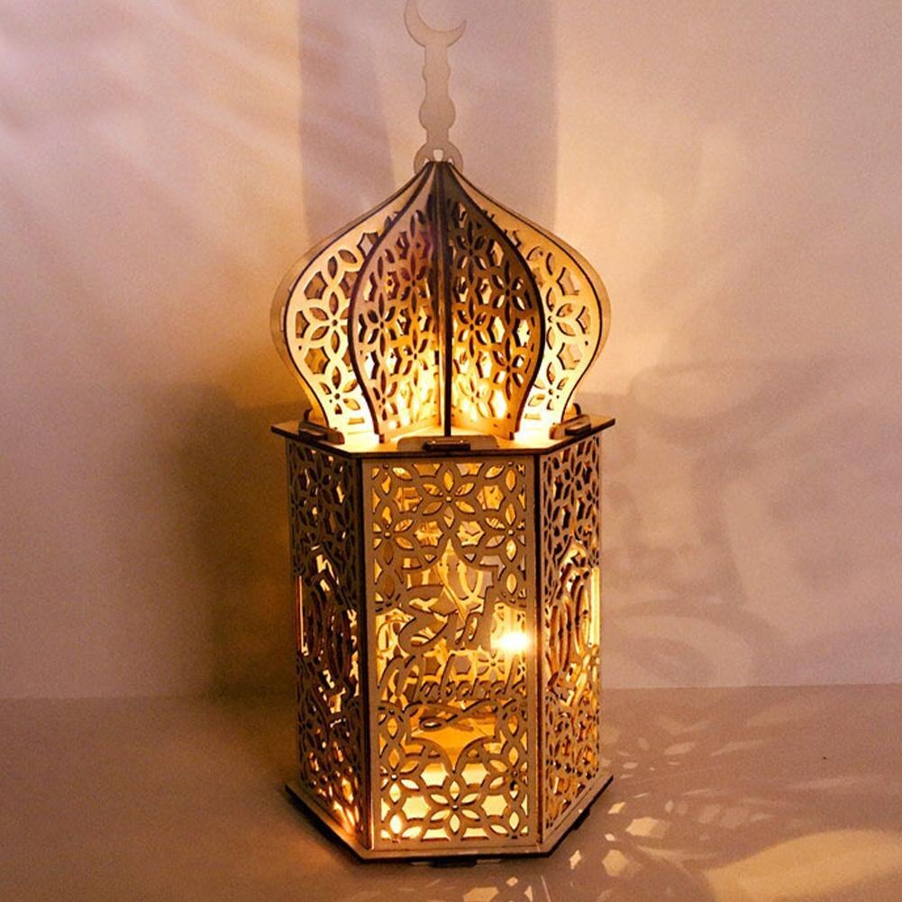 Nylig eid mubarak ramadan lampe ledet dekorasjon muslimsk festival festbelysning diy nattlys palasslys nattlys hjemmeinnredning