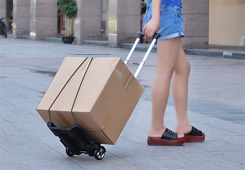 Pieghevole Portatile carrello mini Bagagli in Lega di Alluminio, La Famiglia di Acquisto di Viaggi ottavino carrello Carrello