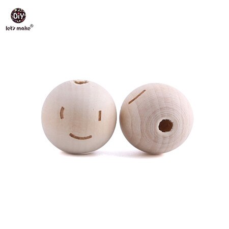 Anneau de dentition let's Make 10 pièces | Perles en bois d'érable, étoile en cœur de alimentaire, anneau de dentition en bois, de dentition, produit pour bébé: Naturally cute