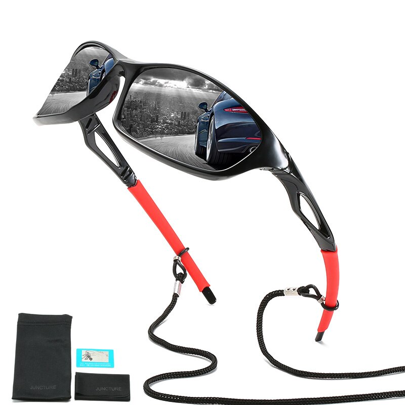 Polarisert fiske solbriller menn kvinner fiskebriller camping fotturer polaroid briller sport sykkelbriller gir tauet
