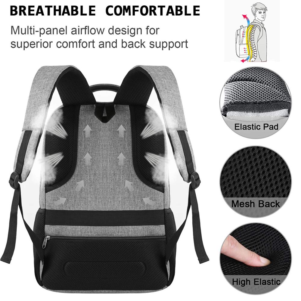 15,6 zoll Männer & Frauen Laptop Rucksack Reise Anti Diebstahl Schlank Haltbare USB Lade Port Rucksack College School Computer Tasche