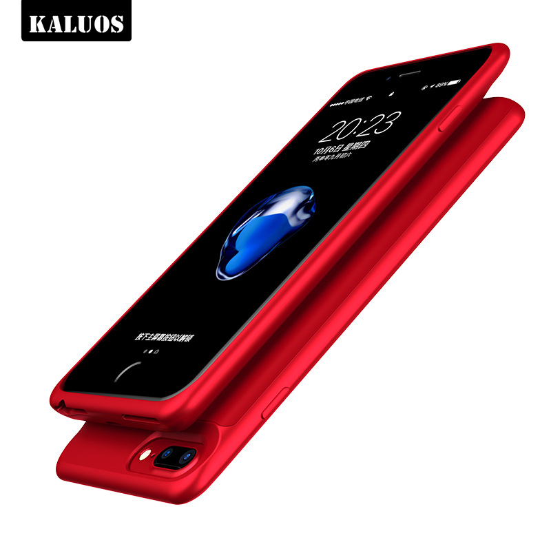 KALUOS Battery Charger Case For iPhone 6S Plus 6P 3700mAh Power Bank Cover for iPhone 7 Plus 8P Phone Battery Silicon Back Cases