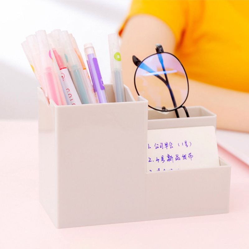 Desktop Pen Holder Organizer Multi-functional Stationery Container Storage Rack