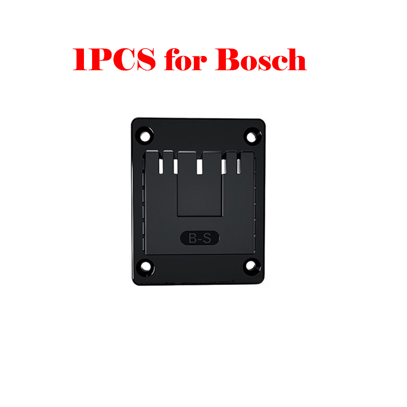 Soporte para máquina, estante de almacenamiento de batería para baterías Makita/Bosch/Dewalt/Milwaukee de 18V, soporte para herramientas de montaje en pared, dispositivos de fijación, 1 ud.: Gris oscuro