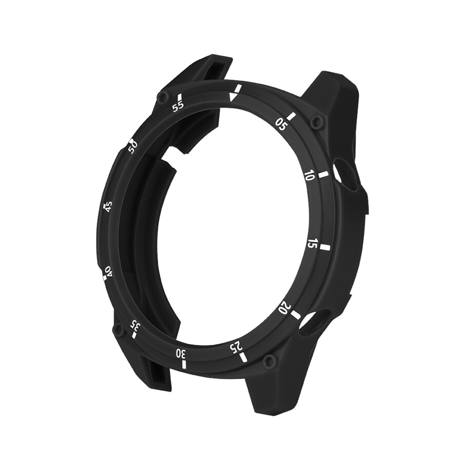 Uhr Fall für Huawei Uhr GT 2 46mm Weiche TPU Schutzhülle Uhr Abdeckung Schutz Rahmen für Huawei GT 2 46mm Stoßstange Fall Zubehör: black white