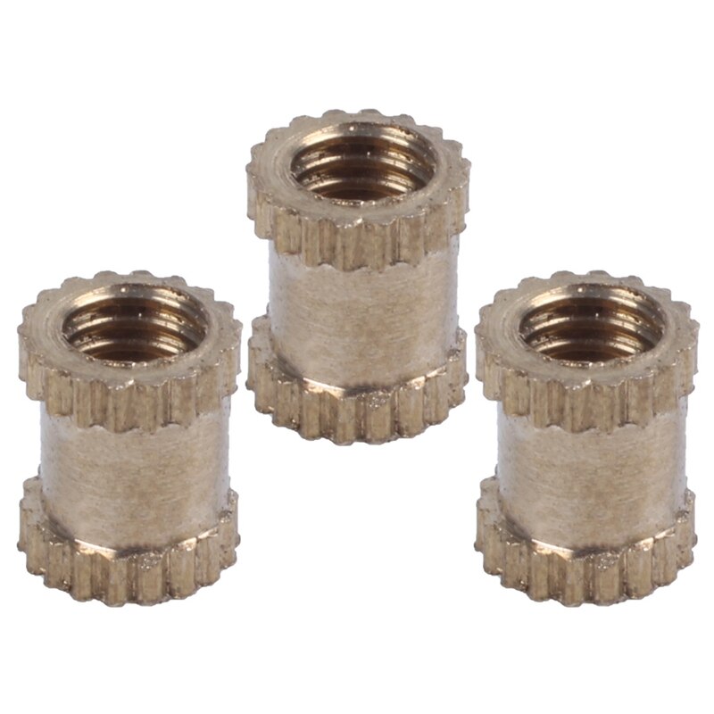 100Stck M3X8Mm Nähte Runde Metall Endlosen Schraube Gewinde Einsatz Würfel Durcheinander Tonne & 50Stck Spritzguss 3Mm x 5Mm x 4Mm Fittin